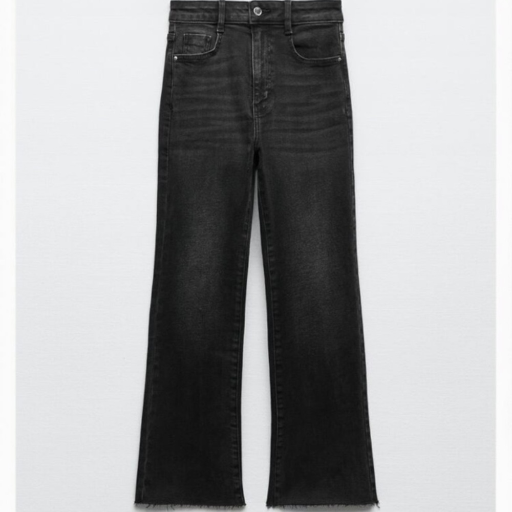 NWT Zara high rise denim flare jeans